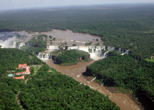 Iguazu Falls in Argentina and Brazil