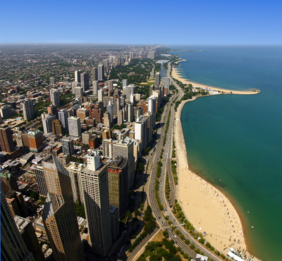 Illinois: Oak Street Beach on the Chicago Lakefront