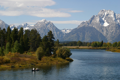 Wyoming: Grand Tetons Canoein